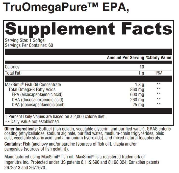 TruOmegaPure™ EPA, DHA, DPA